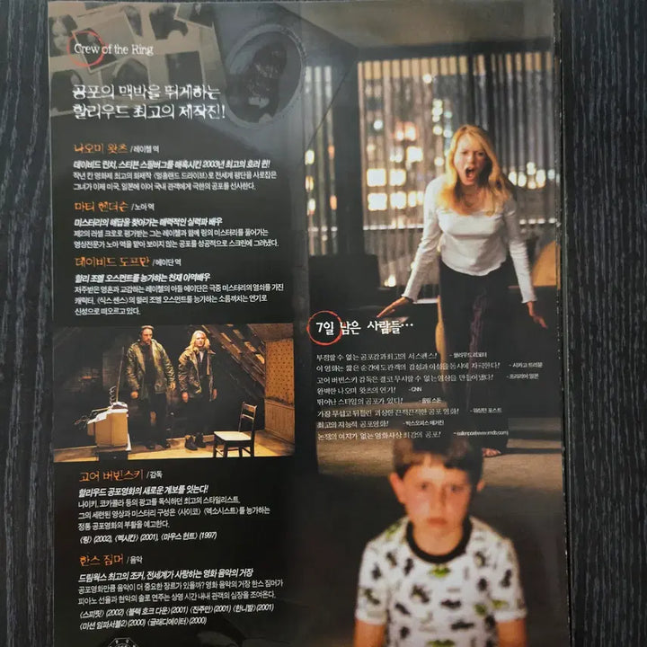 [BUNJANG] Ring Remake Hollywood Movie Flyer / 영화전단지/영화자료/고전희귀>링 리메이크 헐리웃