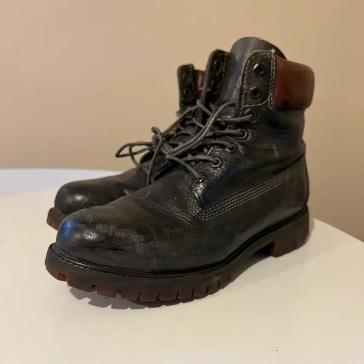 [BUNJANG] Timberland 6-Inch Premium Leather Black Boots / 팀버랜드 6인치 프리미엄 레더 블랙 부츠 (00672)