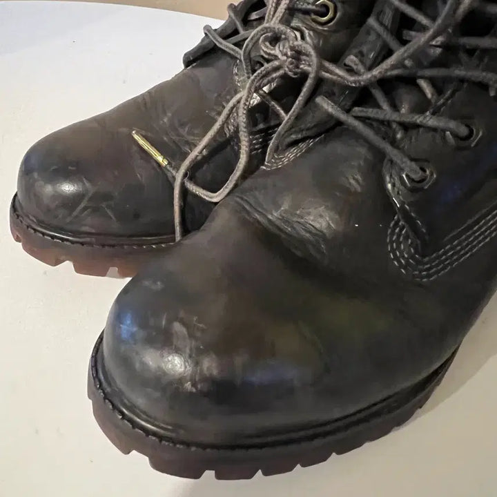 [BUNJANG] Timberland 6-Inch Premium Leather Black Boots / 팀버랜드 6인치 프리미엄 레더 블랙 부츠 (00672)