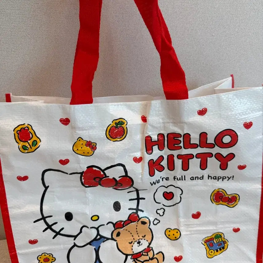[BUNJANG] Hello Kitty Tarpaulin Tote Bag / 헬로키티 타포린백 새상품