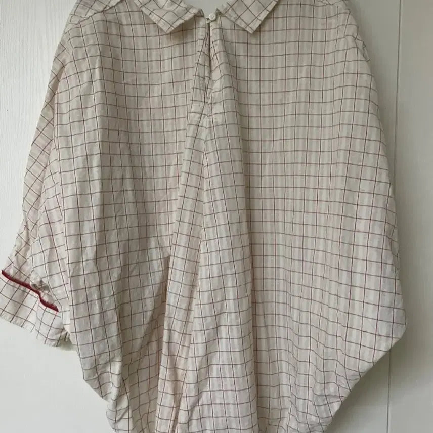 [BUNJANG] Sigtam Check Blouse Shirt / 시그템 체크 블라우스 셔츠