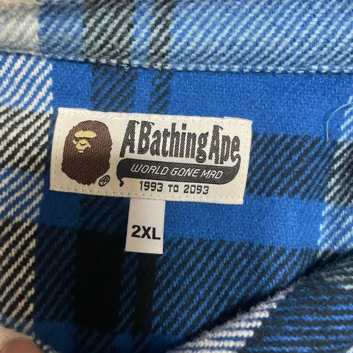 [BUNJANG] (2XL XXL) 베이프 스몰로고 체크 셔츠 / (2XL XXL) 베이프 스몰로고 체크 셔츠