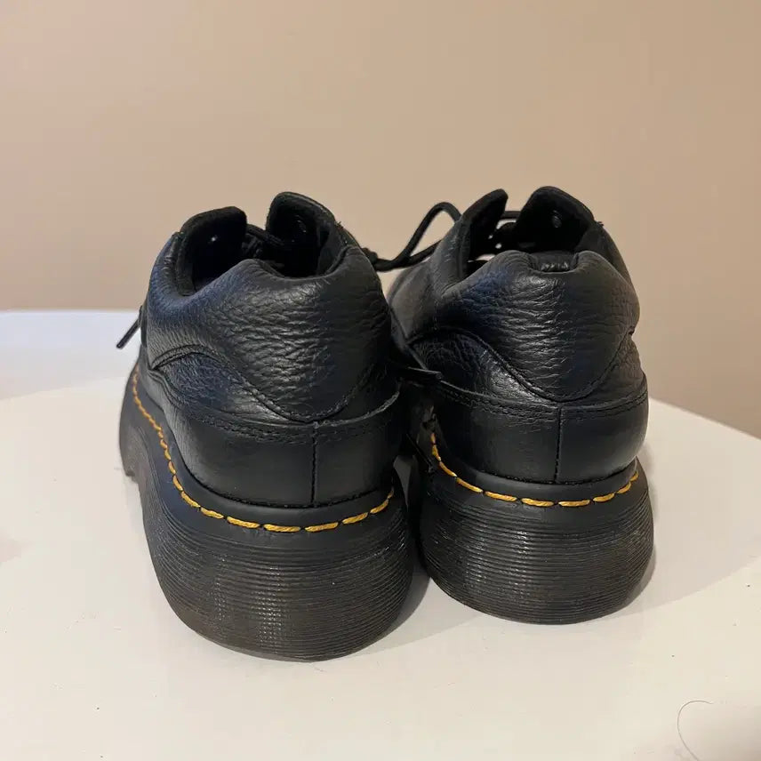 [BUNJANG] Dr. Martens Buzz 5-Eye Black Milled Napa Leather Shoes / 닥터마틴 버즈-5 아이 블랙 밀드 나피 레더 슈즈 (00673)