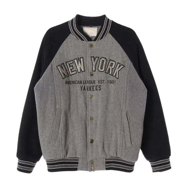 [BUNJANG] MLB New York Yankees Wool Varsity Jacket - L / MLB 뉴욕 양키스 울 바시티 자켓바 L