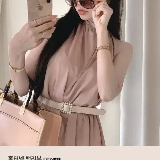 [BUNJANG] Roselin Halterneck Blouse Dress / 교신 로젤린 홀터넥 블라우스 원피스 (하객룩 피로연 상견례 휴양지