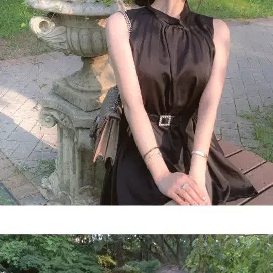 [BUNJANG] Roselin Halterneck Blouse Dress / 교신 로젤린 홀터넥 블라우스 원피스 (하객룩 피로연 상견례 휴양지