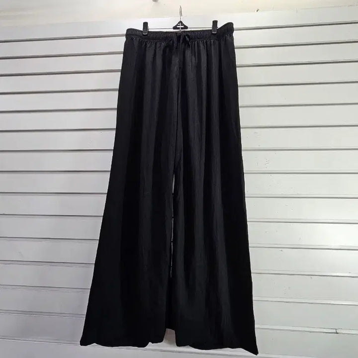 [SOLD OUT] 블랙  여름 와이드 밴딩바지 88/보물찾기천사