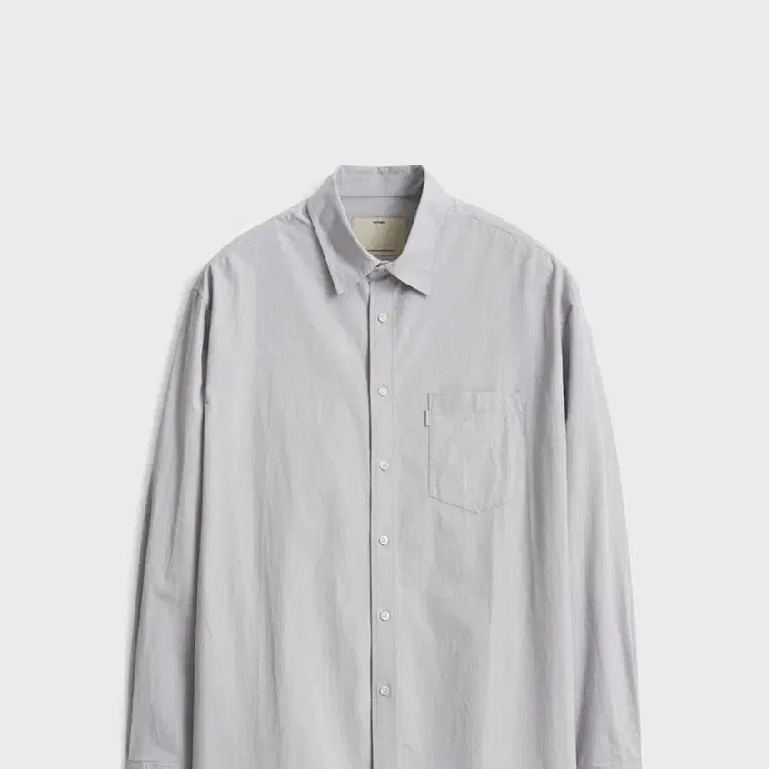 [SOLD OUT] 포터리 고밀도 코튼 컴포트 셔츠 실버 4사이즈