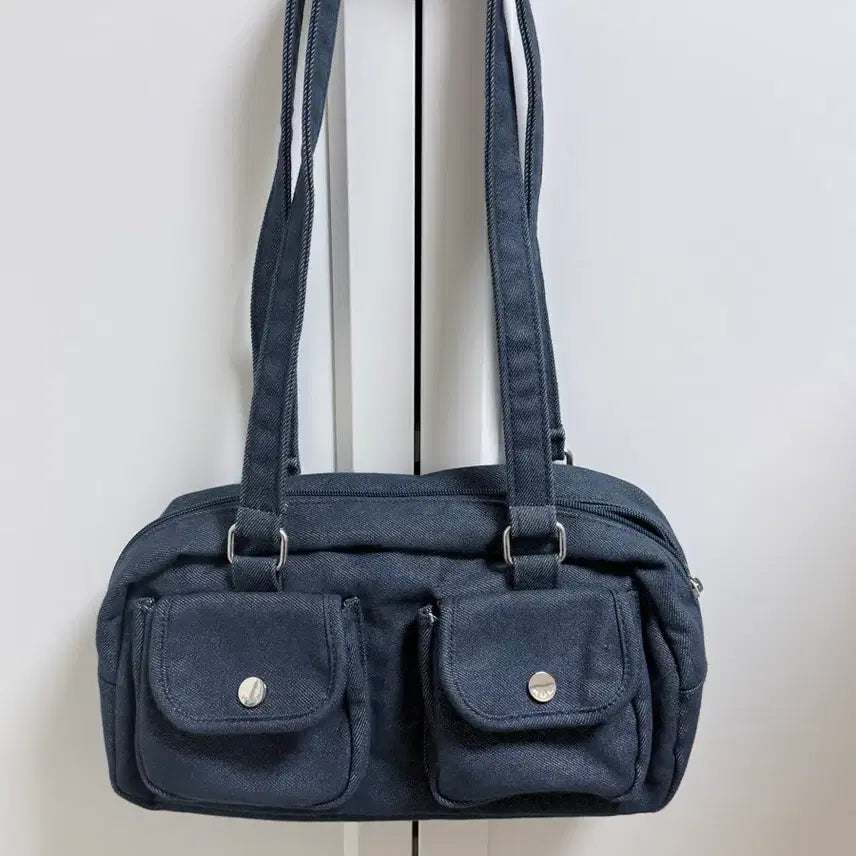 [BUNJANG] Kul Pocket Bag Blue Shoulder Bag / 큘 kul 포켓백 블루 숄더백