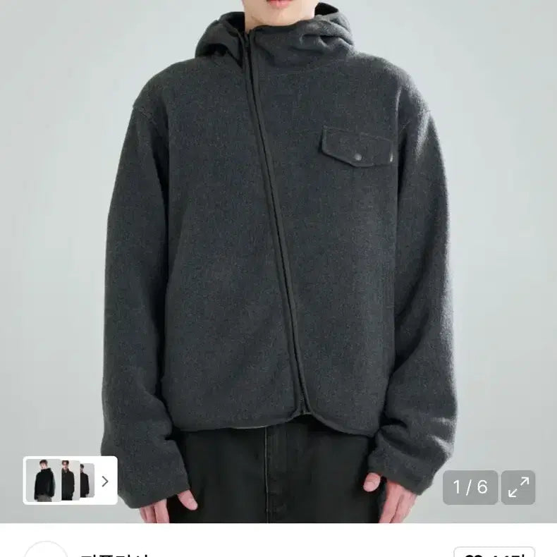 [BUNJANG] Z-FLISH Fleece Dark Gray M / 지플리시 플리스 다크그레이 M