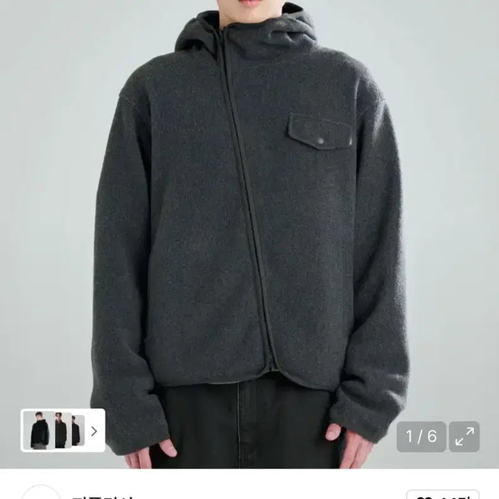 [BUNJANG] Z-FLISH Fleece Dark Gray M / 지플리시 플리스 다크그레이 M