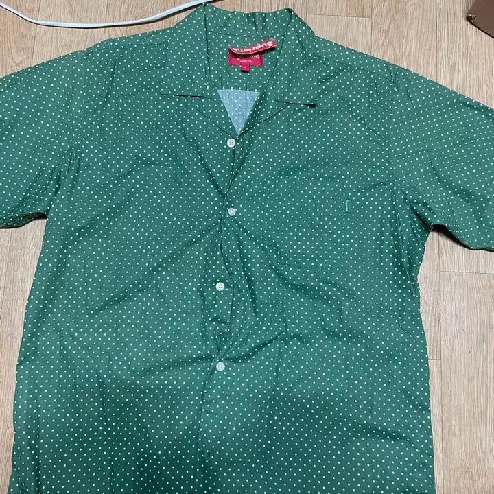 [BUNJANG] Supreme Polka Dot Shirt Green - Size L / (L) 새상품 슈프림 폴카 도트 셔츠 그린