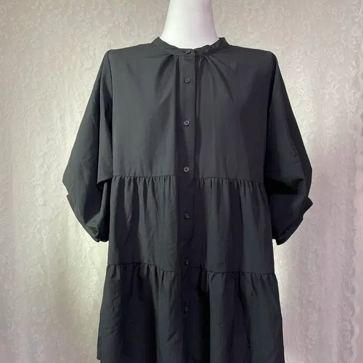 [BUNJANG] Black Shirred Blouse / 블랙 셔링 블라우스