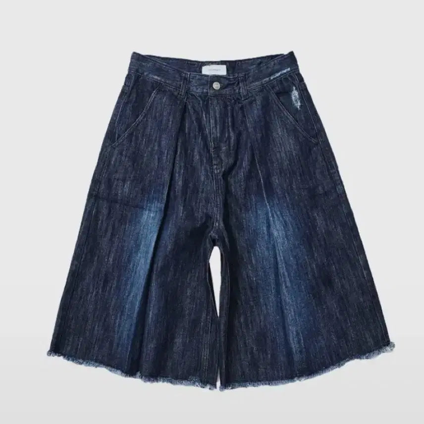 [BUNJANG] 999 Humanity Cutting Edge Denim Bermuda Shorts Indigo / [2]999휴머니티 컷팅 엣지 데님 버뮤다 팬츠 인디고