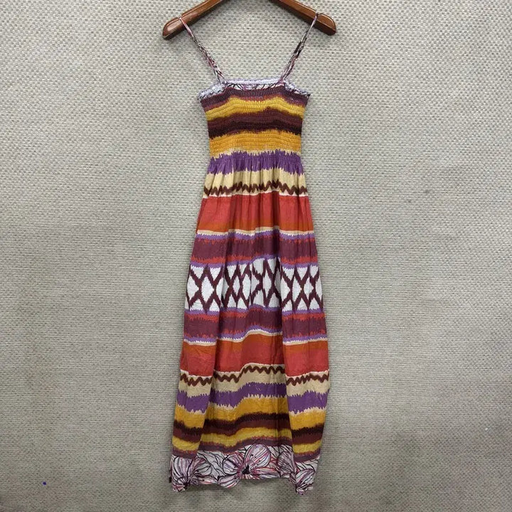[BUNJANG] Vintage Sleeveless Long Dress XS M14964 / 빈티지 민소매 롱 원피스 XS M14964
