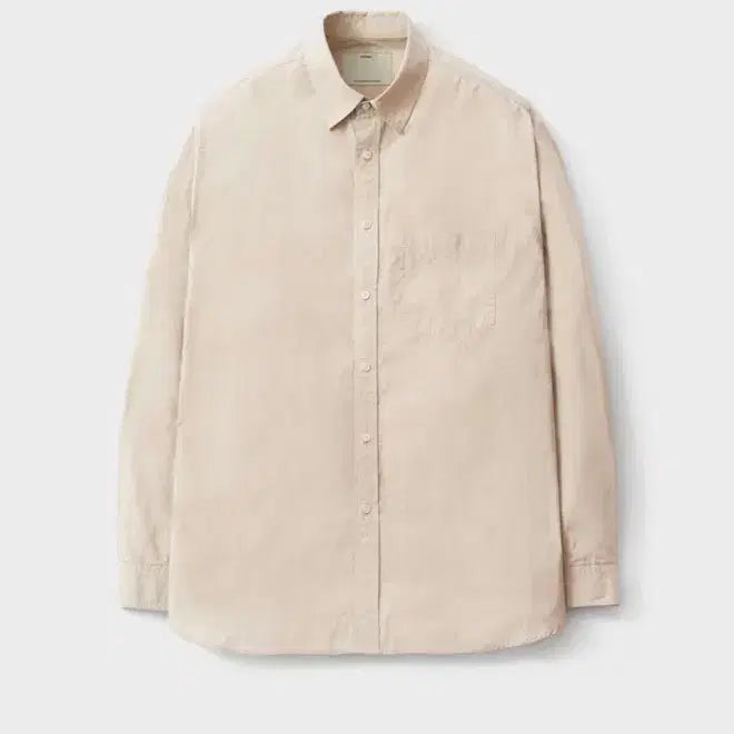 [SOLD OUT] 포터리 고밀도 코튼 컴포트 셔츠 에크루 색상 4사이즈