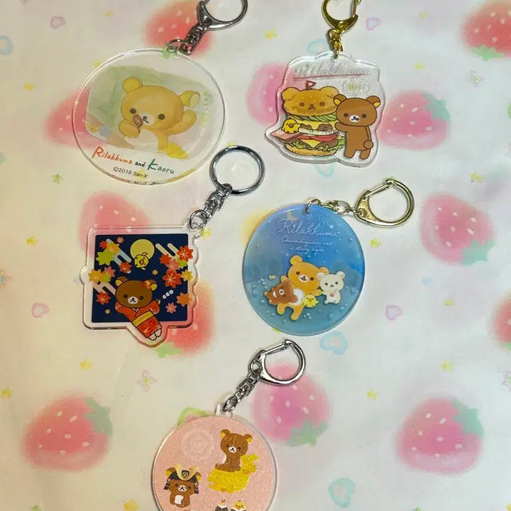 [BUNJANG] Rilakkuma Acrylic Keyring Collection / 리락쿠마 아크릴 키링 모음