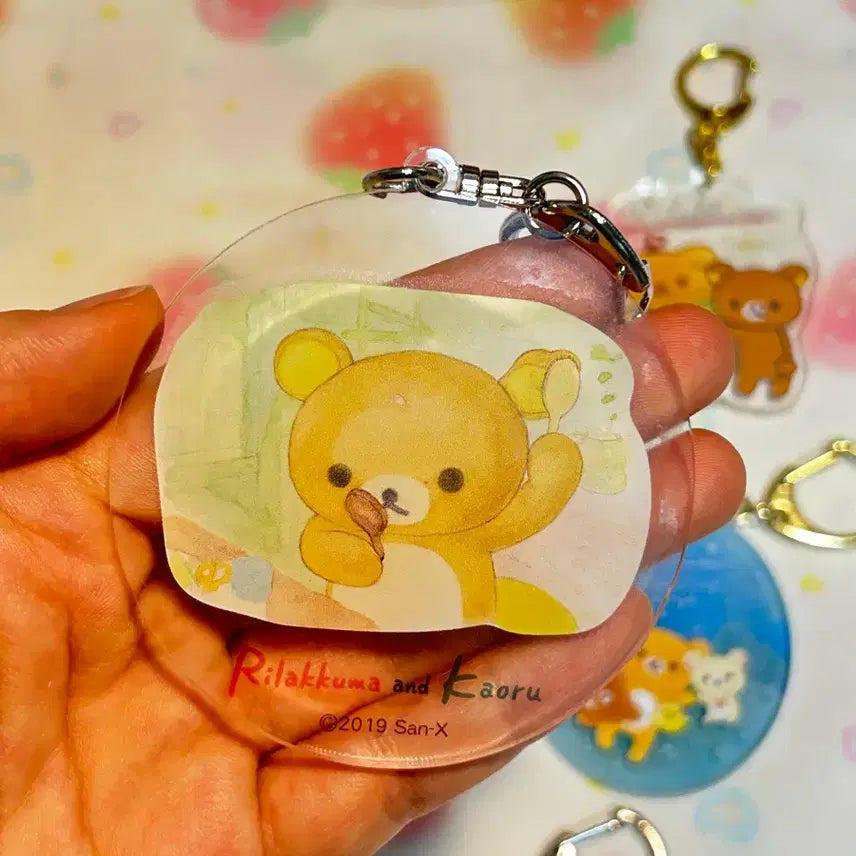 [BUNJANG] Rilakkuma Acrylic Keyring Collection / 리락쿠마 아크릴 키링 모음