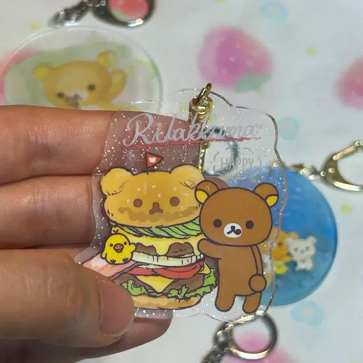 [BUNJANG] Rilakkuma Acrylic Keyring Collection / 리락쿠마 아크릴 키링 모음