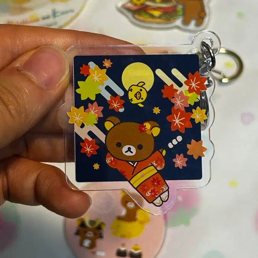 [BUNJANG] Rilakkuma Acrylic Keyring Collection / 리락쿠마 아크릴 키링 모음