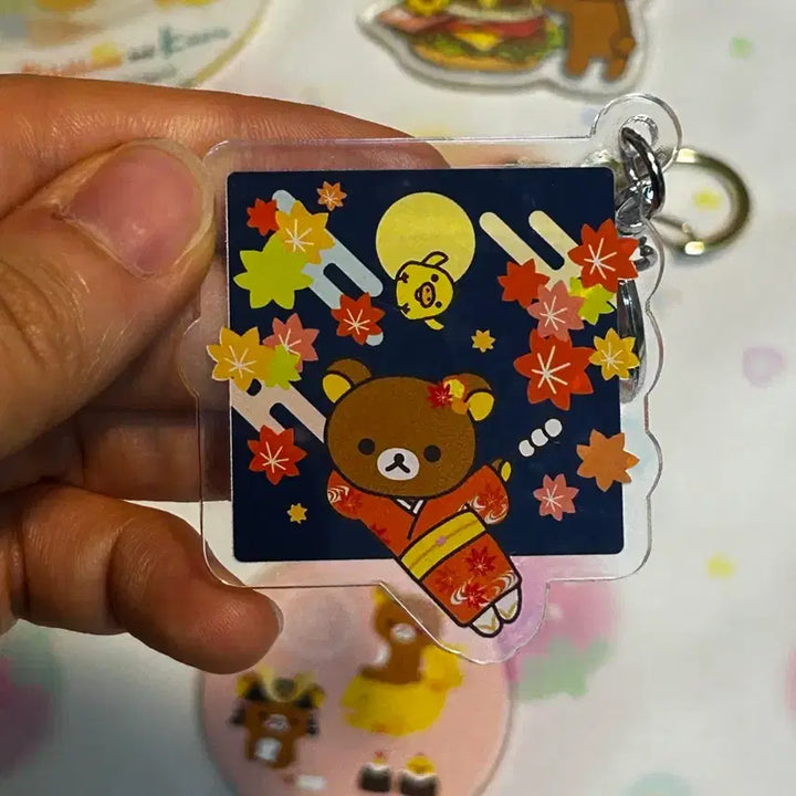 [BUNJANG] Rilakkuma Acrylic Keyring Collection / 리락쿠마 아크릴 키링 모음