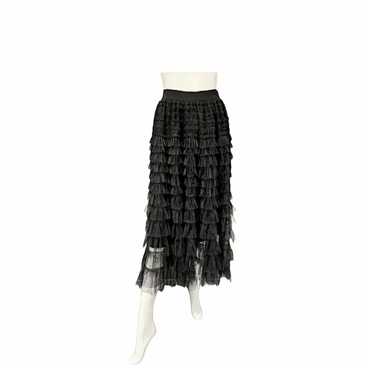 [SOLD OUT] 르니앤맥코이  캉캉 프릴 샤스커트