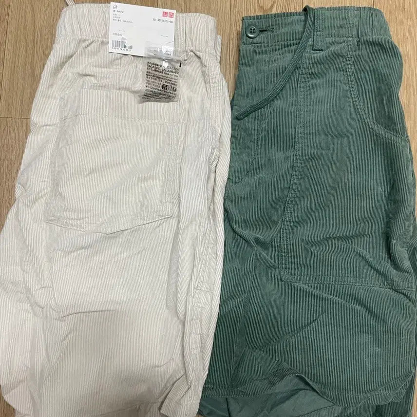 [BUNJANG] Uniqlo Corduroy Shorts / (새상품 2장 L) 유니클로 코듀로이 쇼츠 반바지