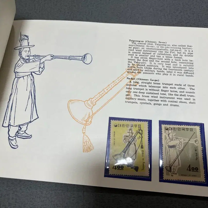 [BUNJANG] Musical Instrument Series Stamp Album / 악기시리즈 우표첩 싸게판매합니다.