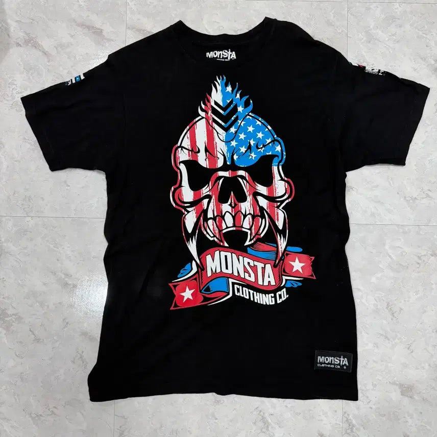 [BUNJANG] American Monster Vintage Skull T-shirt / 아메리칸 빈티지 몬스타 빈티지 해골 티셔츠