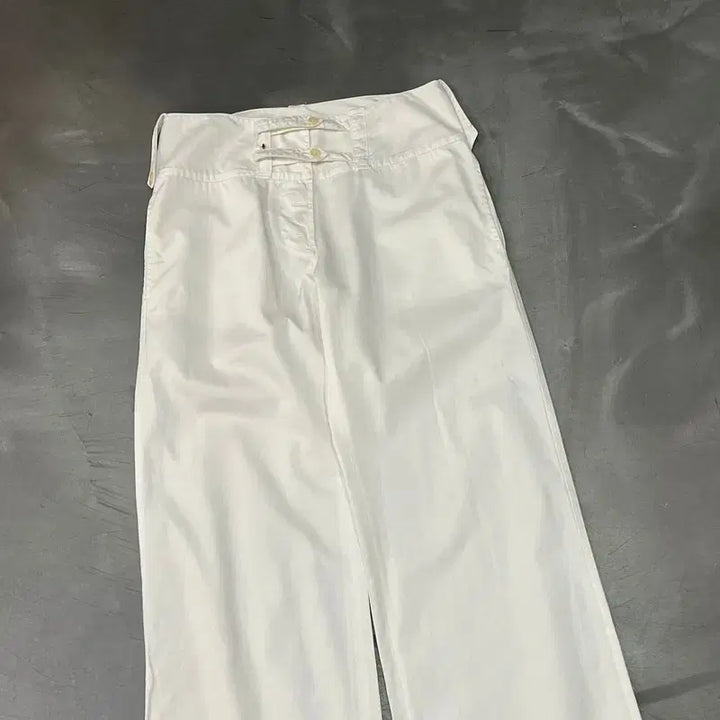 [BUNJANG] Max Mara White Cotton Pants / 막스마라 화이트 코튼 팬츠 y16346