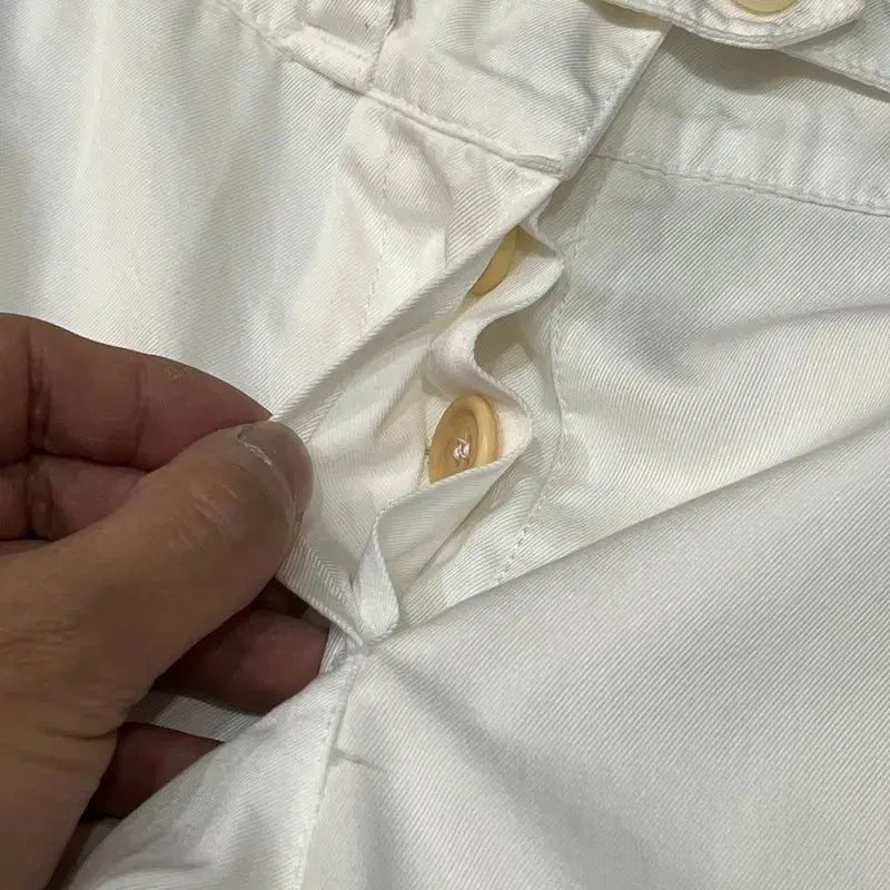 [BUNJANG] Max Mara White Cotton Pants / 막스마라 화이트 코튼 팬츠 y16346