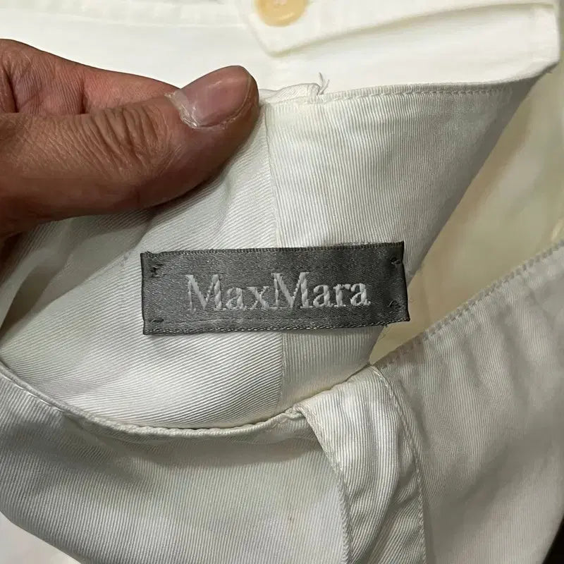 [BUNJANG] Max Mara White Cotton Pants / 막스마라 화이트 코튼 팬츠 y16346