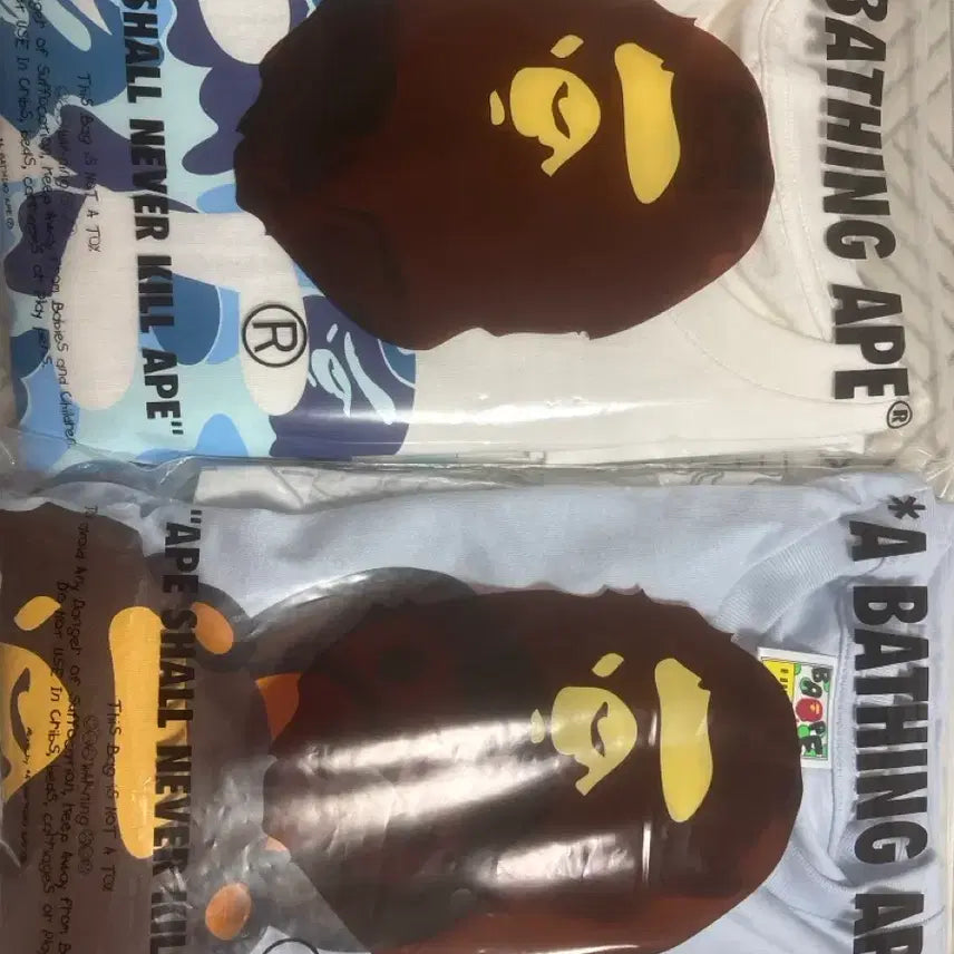 [BUNJANG] BAPE Sky Blue and White T-shirts XL / 베이프티 하늘색 하얀색 XL