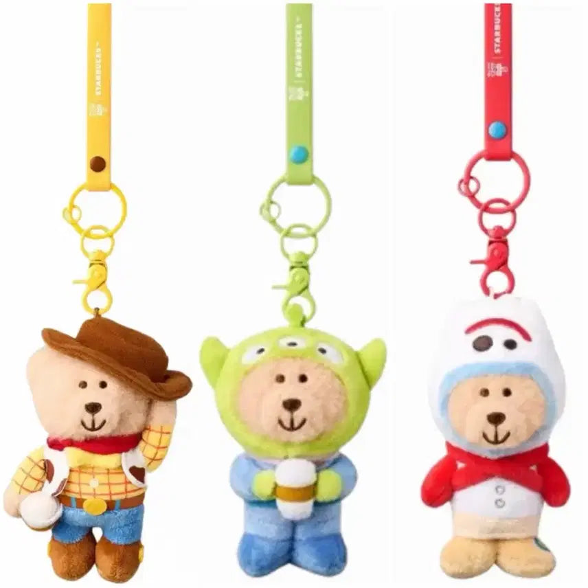 [SOLD OUT] 스타벅스 토이스토리 우디 알린 포키 키링 3종