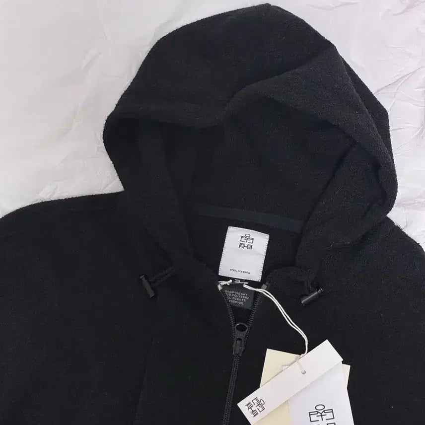 [SOLD OUT] 폴리테루 플리스 집 후디 / 블랙 3