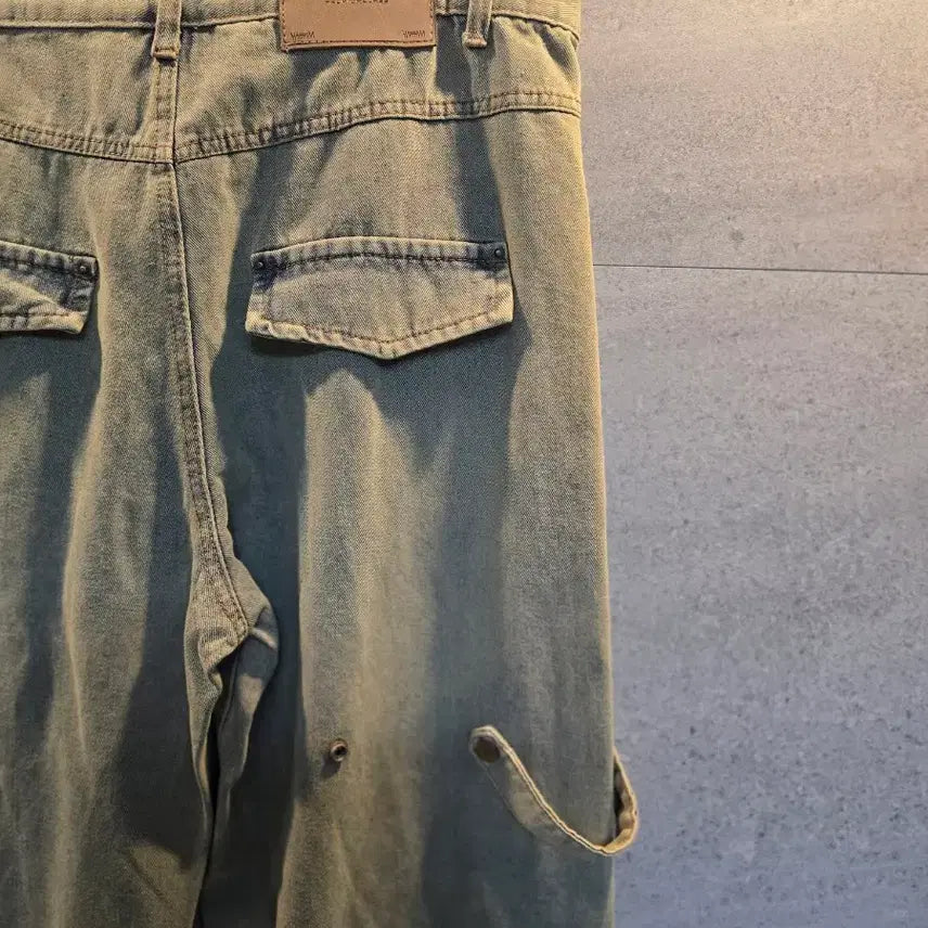 [BUNJANG] Unbranded Cargo Denim Pants / 디테일. 카고 데님 팬츠. 미착.