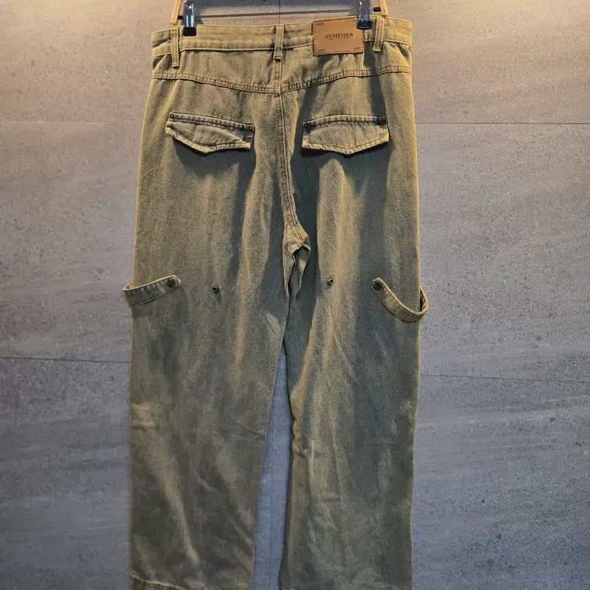 [BUNJANG] Unbranded Cargo Denim Pants / 디테일. 카고 데님 팬츠. 미착.