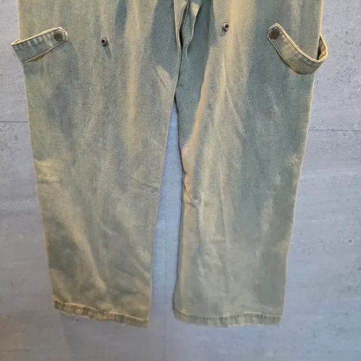 [BUNJANG] Unbranded Cargo Denim Pants / 디테일. 카고 데님 팬츠. 미착.