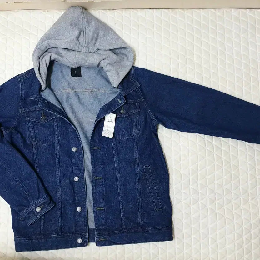 [SOLD OUT] 100 새상품 남성 데님 자켓 청자켓 후드자켓 후드점퍼 남자 점퍼 새제품