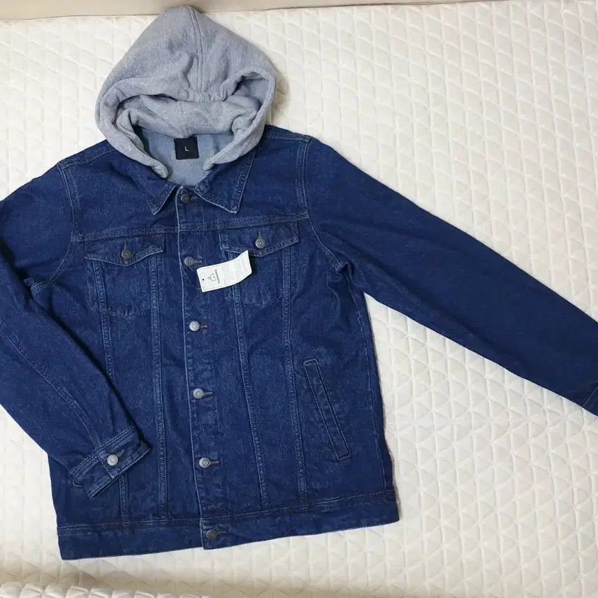 [SOLD OUT] 100 새상품 남성 데님 자켓 청자켓 후드자켓 후드점퍼 남자 점퍼 새제품