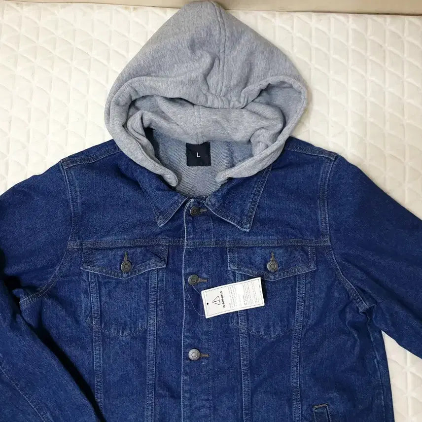 [SOLD OUT] 100 새상품 남성 데님 자켓 청자켓 후드자켓 후드점퍼 남자 점퍼 새제품