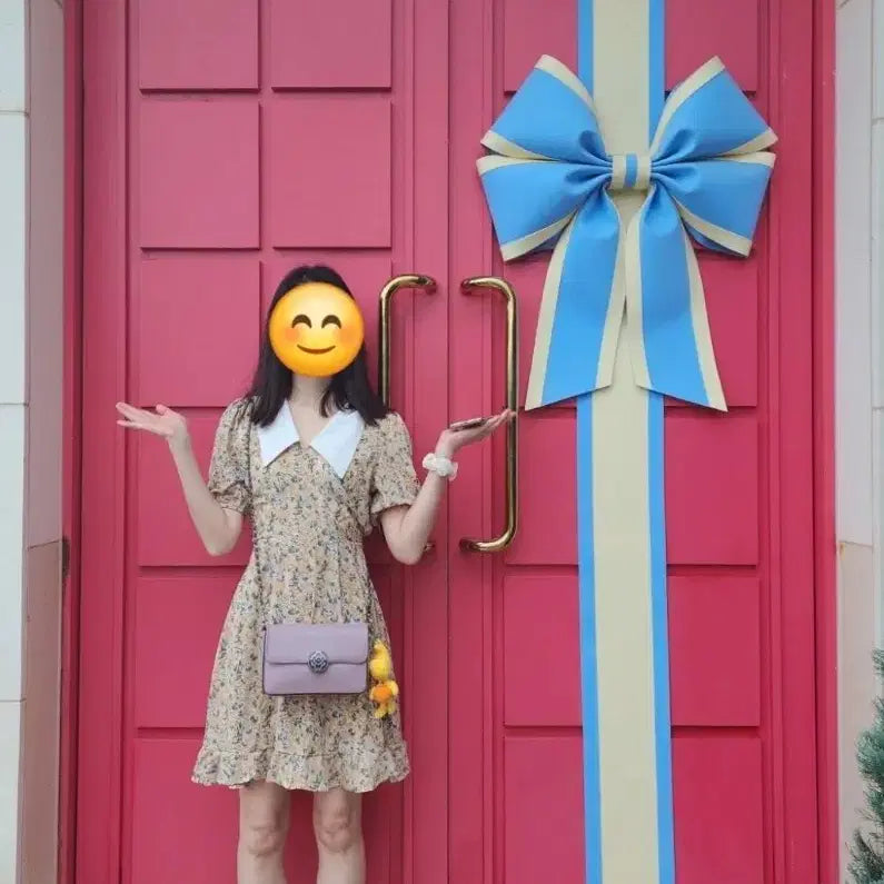 [BUNJANG] Floral Midi Dress / 빅카라 플라워 원피스