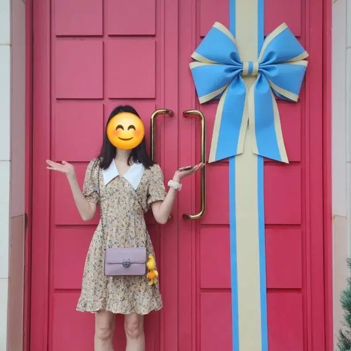[BUNJANG] Floral Midi Dress / 빅카라 플라워 원피스