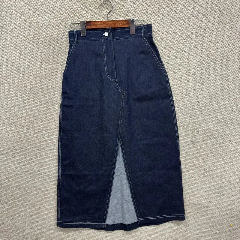 [SOLD OUT] 빈티지 앞트임 데님 스커트 26인치 M14605