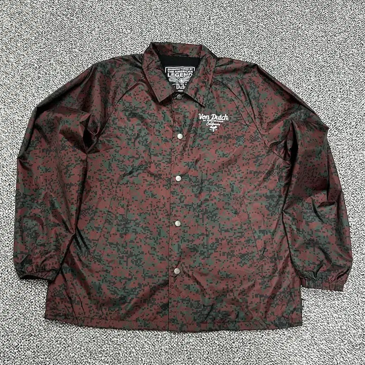 [BUNJANG] Von Dutch Digital Camo Coach Jacket / >정품 본더치 디지털 카모 코치자켓