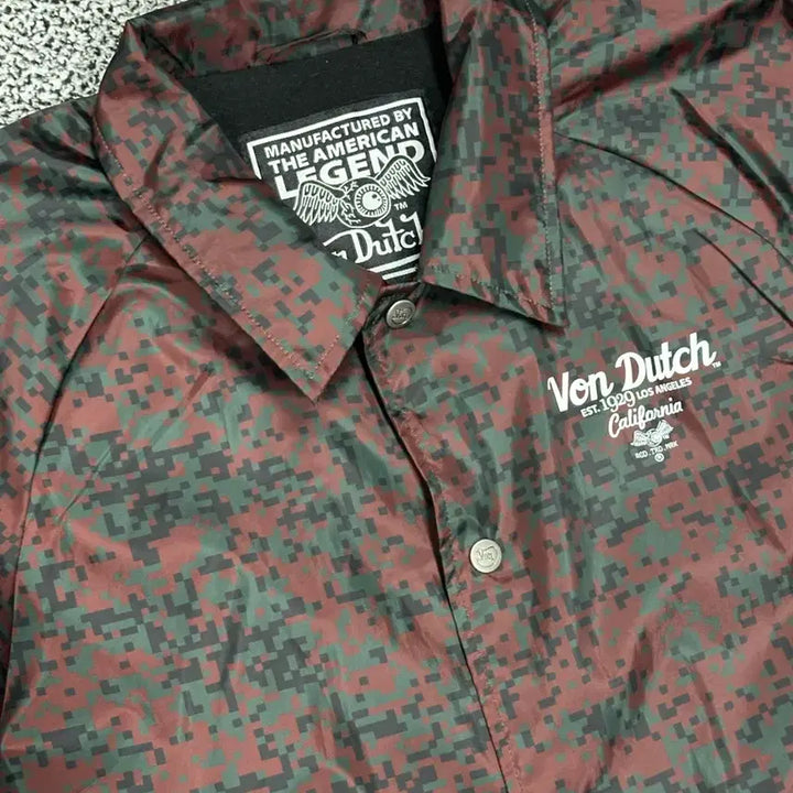 [BUNJANG] Von Dutch Digital Camo Coach Jacket / >정품 본더치 디지털 카모 코치자켓