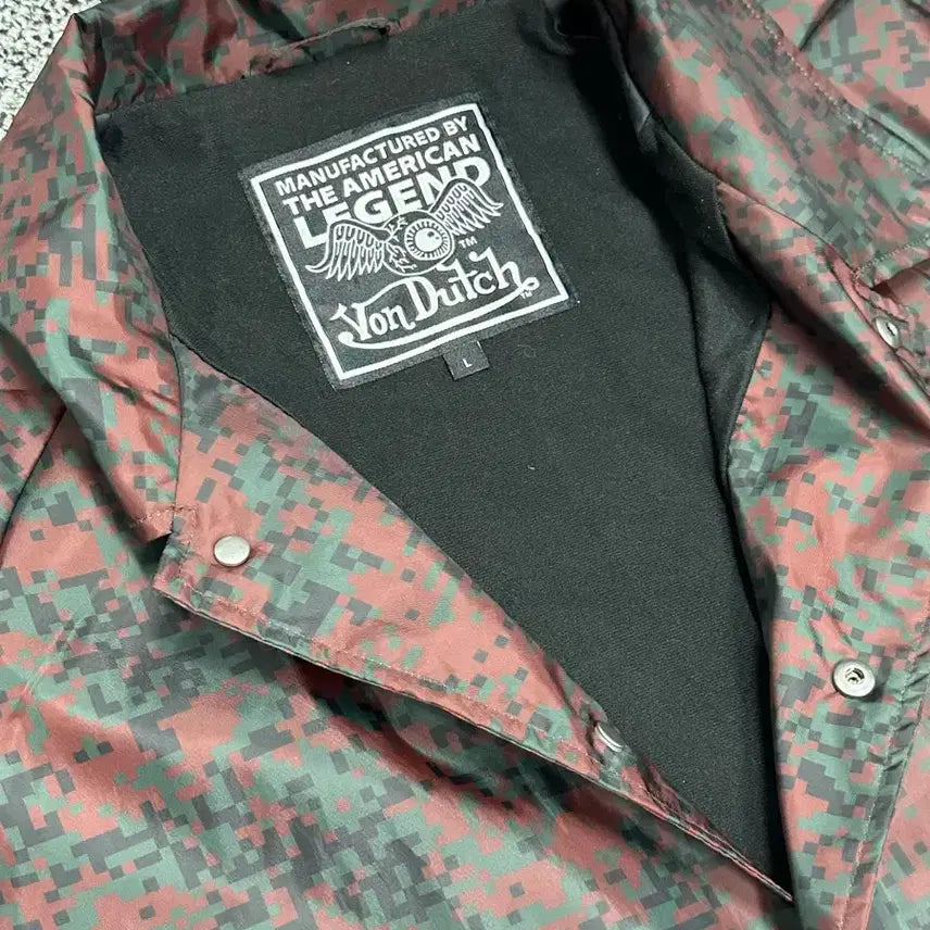 [BUNJANG] Von Dutch Digital Camo Coach Jacket / >정품 본더치 디지털 카모 코치자켓