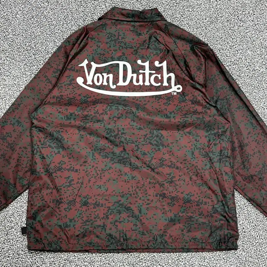 [BUNJANG] Von Dutch Digital Camo Coach Jacket / >정품 본더치 디지털 카모 코치자켓
