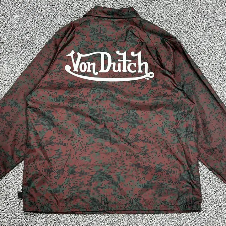 [BUNJANG] Von Dutch Digital Camo Coach Jacket / >정품 본더치 디지털 카모 코치자켓