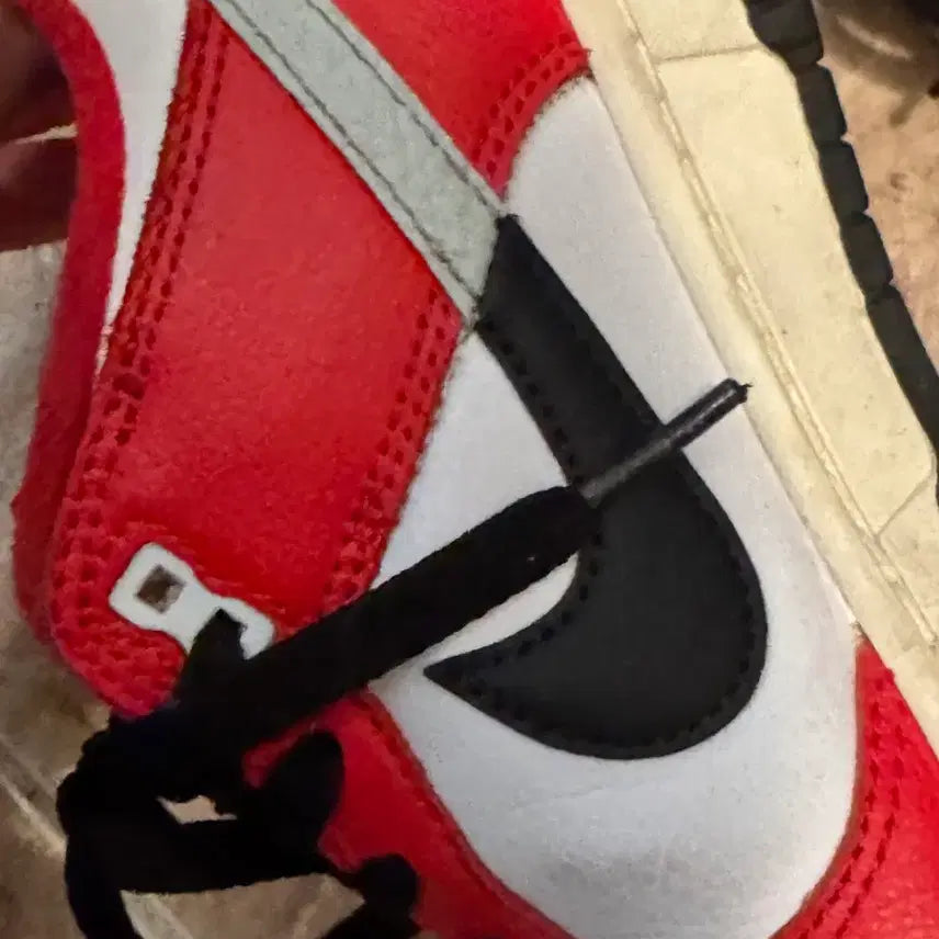 [BUNJANG] Nike Dunk Low Chicago Split Red 250 / 나이키 덩크 로우 시카고 스플릿 레드 250
